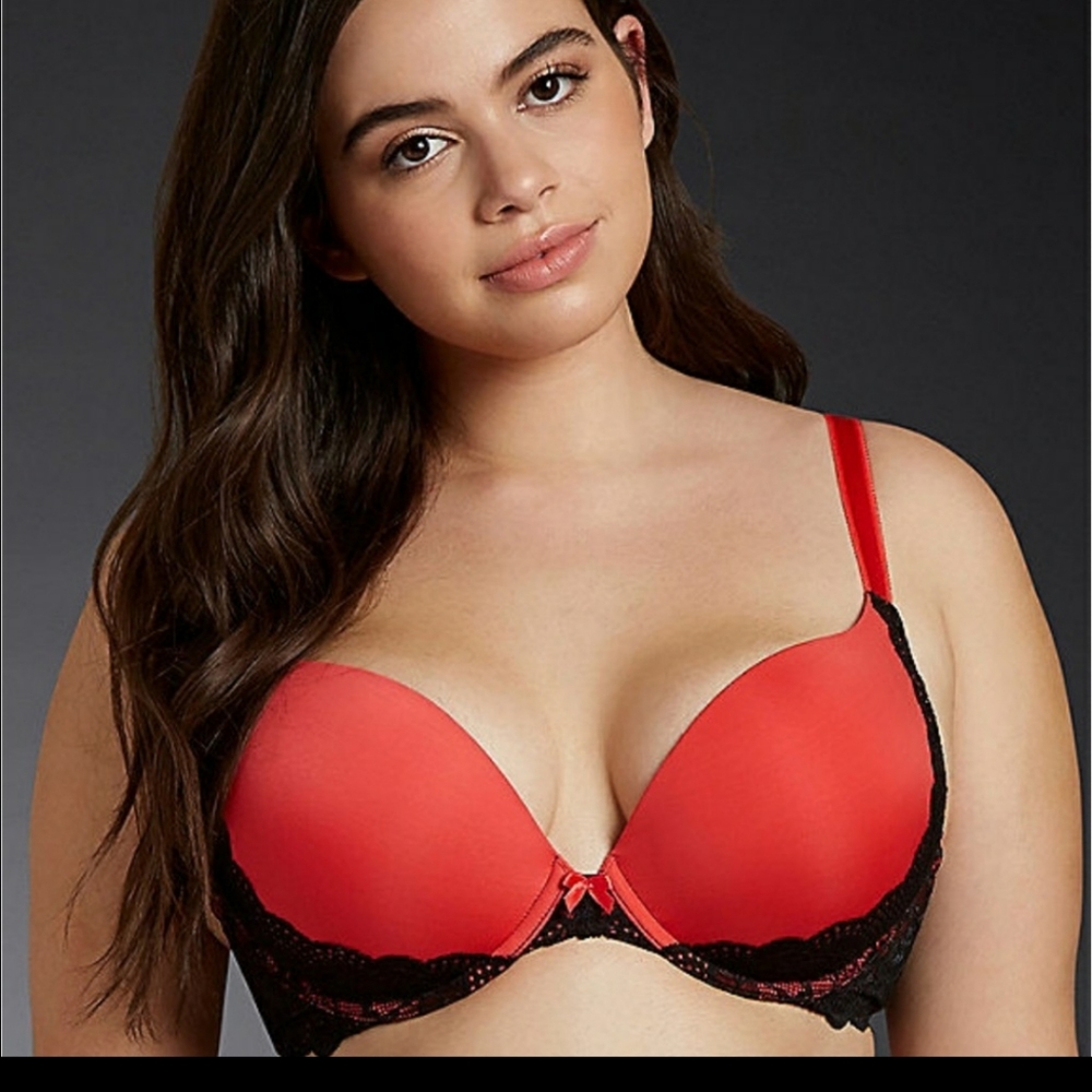 EUC Torrid Plus Size Bra Bundle 1 charcoal, 1 purple, 1 coral - Picture 2 of 7